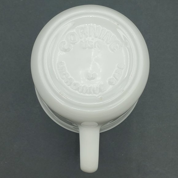 Corning Melody Mugs Corelle White Mugs with Brown Flowers and Bands - Picture 8 of 9